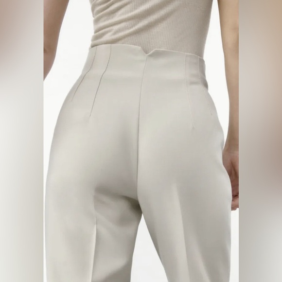White trouser slacks pants - Picture 3 of 5